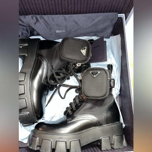 Prada Monolith and Re-Nylon Boot with pouch - Picture 5 of 9